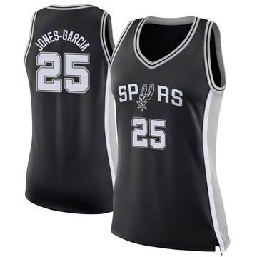 San Antonio Spurs Swingman Jersey - Icon Edition Black David Jones-Garcia ＃25 Women's