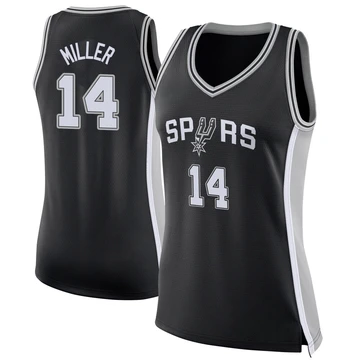 San Antonio Spurs Swingman Jersey - Icon Edition Black Emanuel Miller ＃14 Women's