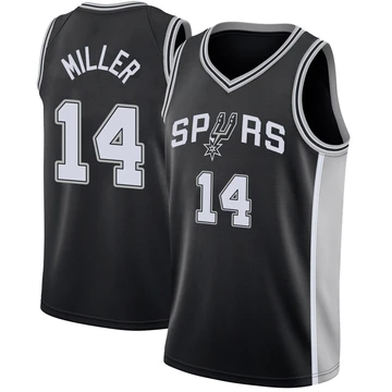 San Antonio Spurs Swingman Jersey - Icon Edition Black Emanuel Miller ＃14 Youth