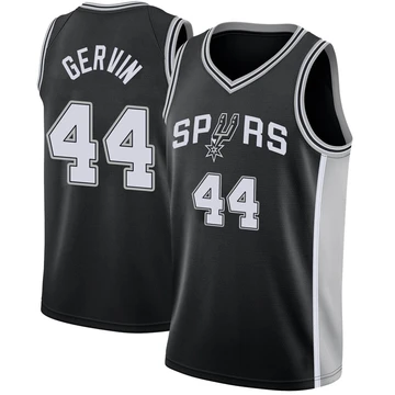 San Antonio Spurs Swingman Jersey - Icon Edition Black George Gervin ＃44 Men's