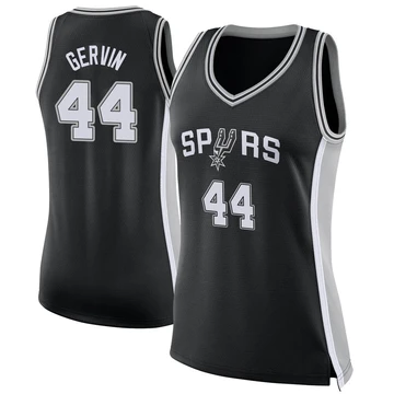 San Antonio Spurs Swingman Jersey - Icon Edition Black George Gervin ＃44 Women's