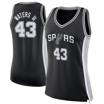 San Antonio Spurs Swingman Jersey - Icon Edition Black Lindy Waters III ＃43 Women's