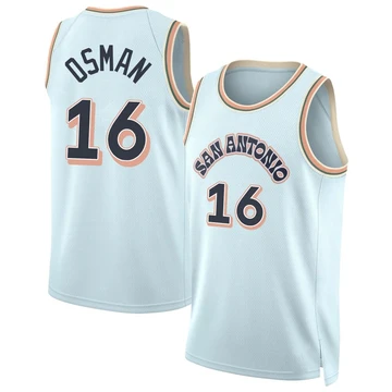 San Antonio Spurs Swingman Light Blue City Edition Jersey 2024/25 Cedi Osman ＃16 Youth