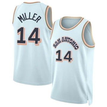 San Antonio Spurs Swingman Light Blue City Edition Jersey 2024/25 Emanuel Miller ＃14 Men's