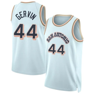 San Antonio Spurs Swingman Light Blue City Edition Jersey 2024/25 George Gervin ＃44 Youth