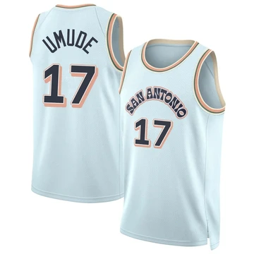 San Antonio Spurs Swingman Light Blue City Edition Jersey 2024/25 Stanley Umude ＃17 Youth
