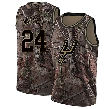 San Antonio Spurs Swingman Realtree Collection Jersey Camo Devin Vassell ＃24 Men's