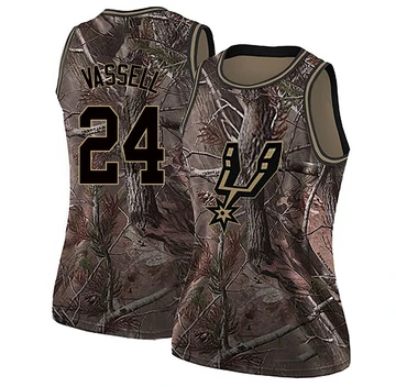 San Antonio Spurs Swingman Realtree Collection Jersey Camo Devin Vassell ＃24 Women's