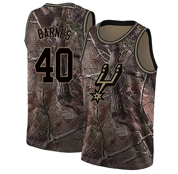 San Antonio Spurs Swingman Realtree Collection Jersey Camo Harrison Barnes ＃40 Youth