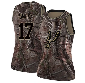 San Antonio Spurs Swingman Realtree Collection Jersey Camo Stanley Umude ＃17 Women's