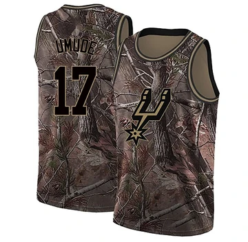 San Antonio Spurs Swingman Realtree Collection Jersey Camo Stanley Umude ＃17 Youth