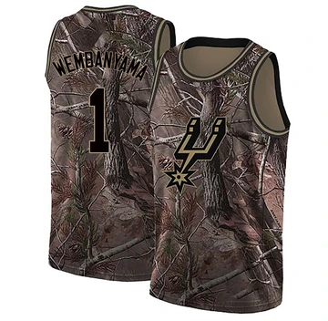 San Antonio Spurs Swingman Realtree Collection Jersey Camo Victor Wembanyama ＃1 Men's