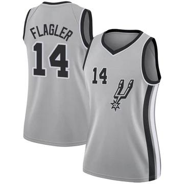 San Antonio Spurs Swingman Silver Jersey - Statement Edition Adam Flagler ＃14 Women's