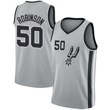 San Antonio Spurs Swingman Silver Jersey - Statement Edition David Robinson ＃50 Youth