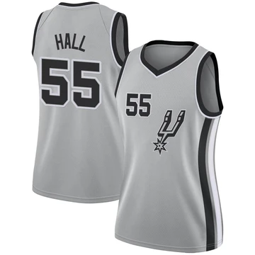 San Antonio Spurs Swingman Silver Jersey - Statement Edition Jordan Hall ＃55 Women's