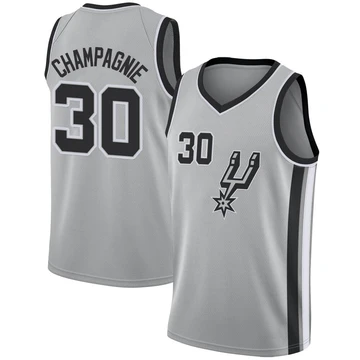 San Antonio Spurs Swingman Silver Jersey - Statement Edition Julian Champagnie ＃30 Youth