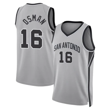 San Antonio Spurs Swingman Silver Statement Edition Jersey 2024/25 Cedi Osman ＃16 Youth