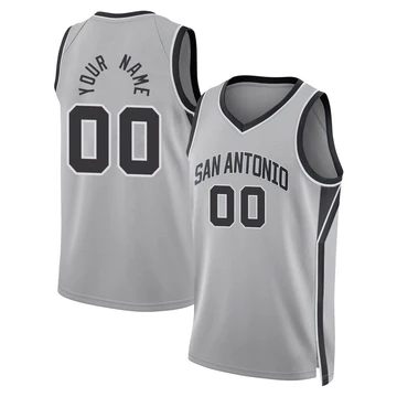 San Antonio Spurs Swingman Silver Statement Edition Jersey 2024/25 Custom ＃00 Youth