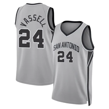 San Antonio Spurs Swingman Silver Statement Edition Jersey 2024/25 Devin Vassell ＃24 Youth